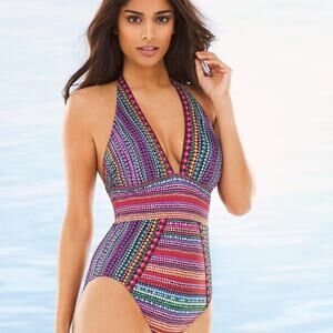 Gottex Nefertiti One-Piece Swimsuit Size 12 - New‎ with Tags